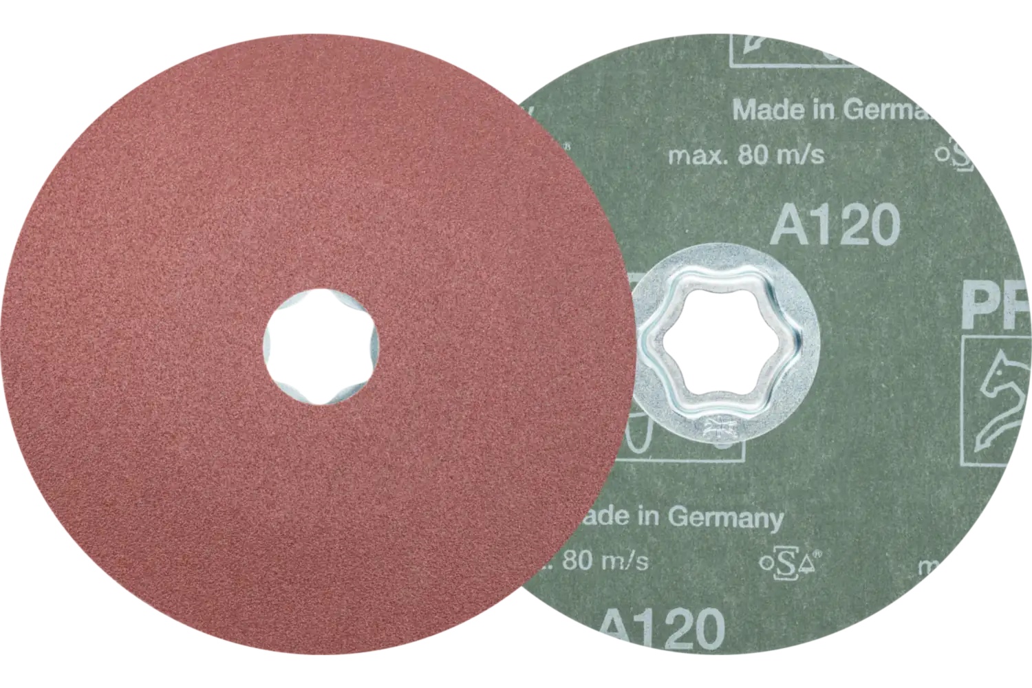 Picture of Pferd Combiclick® Fiber Disc, 5" Dia, 120 Grit, Aluminum oxide